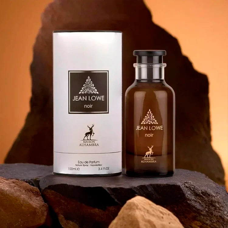 Lattafa Maison Alhambra JEAN LOWE NOIR EDP Spray 100ML (3.4 OZ), Rich and Alluring Scents for Men & Women.
