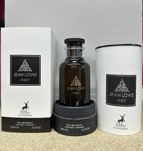 Lattafa Maison Alhambra JEAN LOWE NOIR EDP Spray 100ML (3.4 OZ), Rich and Alluring Scents for Men & Women.