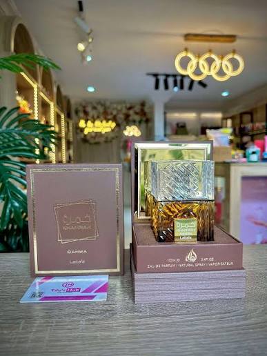 Lattafa Khamrah Qahwa For Unisex Eau De Parfum Spray, 3.4 Ounce