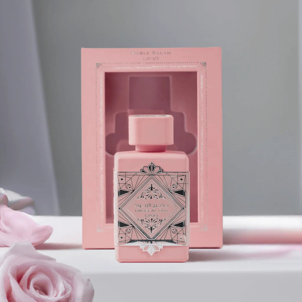 Lattafa Badee Al Oud Noble Blush Eau de Parfum Spray for Unisex, 3.4 Ounce
