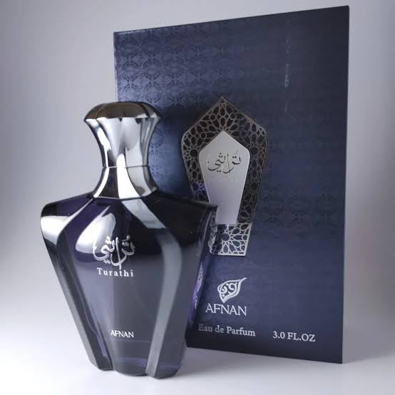 Afnan Turathi Blue Eau de Parfum Spray for Men, 3.0 Fl. Oz